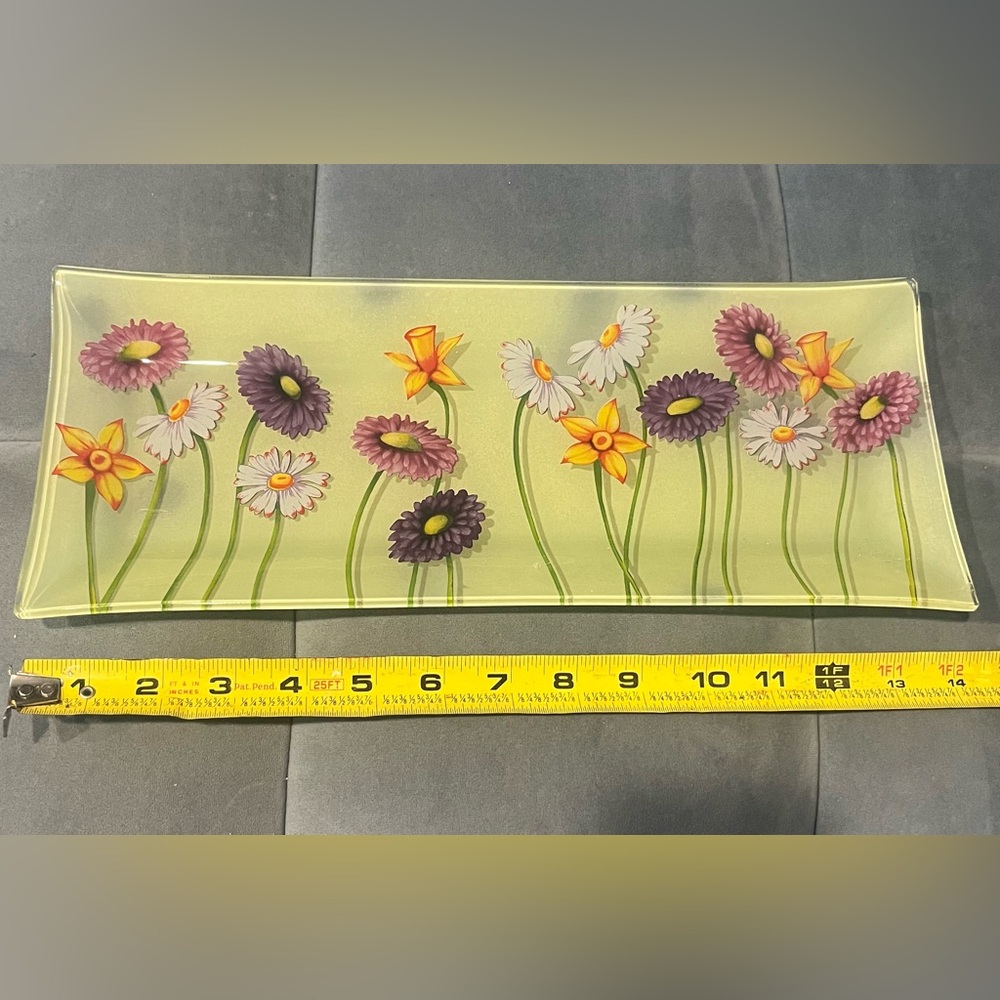 Painted Glass platter